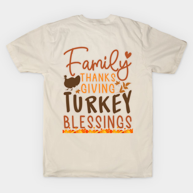 Happy  Friendsgiving Day Family T-shirt by Fifi Art